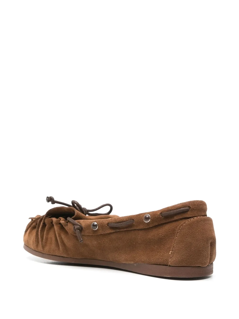 P.A.R.O.S.H. suede boat shoes Brown