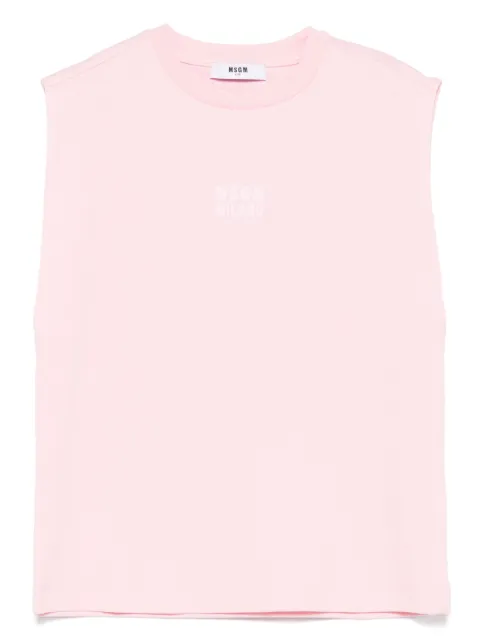 MSGM Kids camiseta con logo estampado