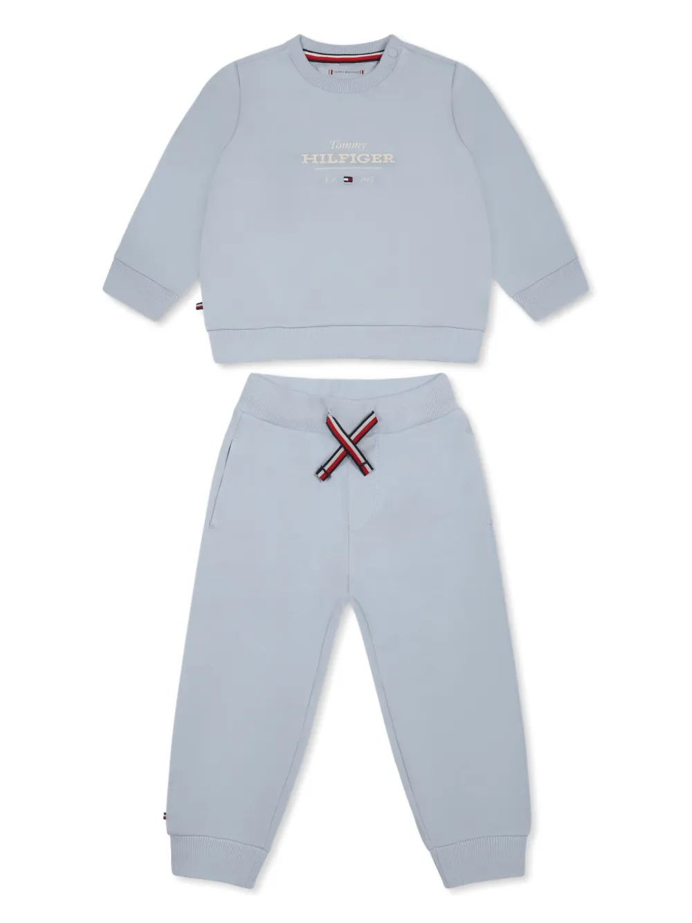 Tommy Hilfiger Junior logo-print tracksuit set | Blue | Image 1