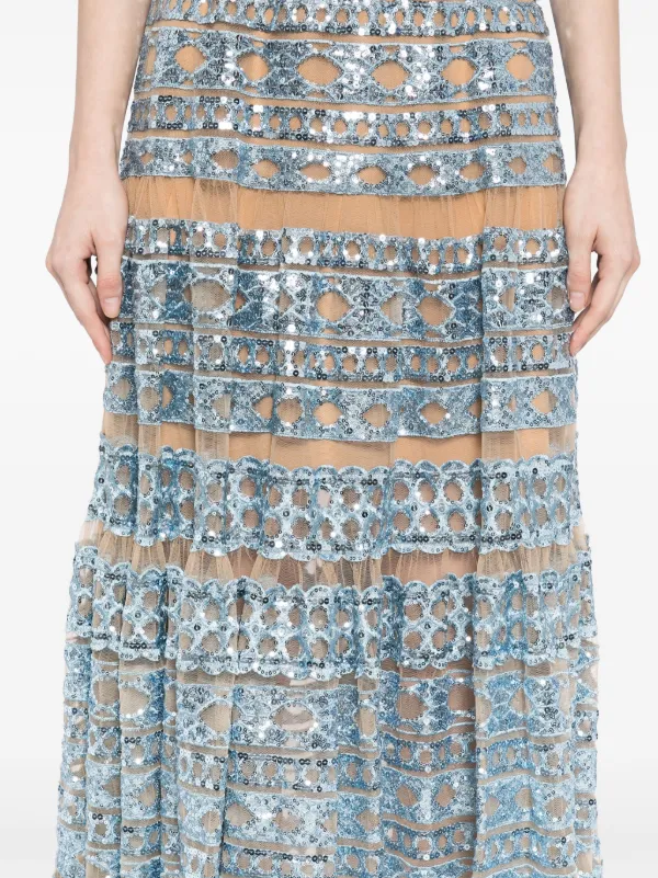 green emerald velvet dress ELIE SAAB Spring Summer 2025 EMBROIDERY LACE DRESS in Lilac