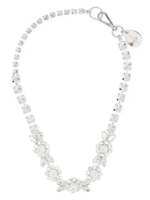 Simone Rocha collar con motivo de margaritas con perlas y cristales 