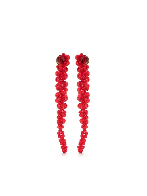 Simone Rocha double pierce through drip earrings