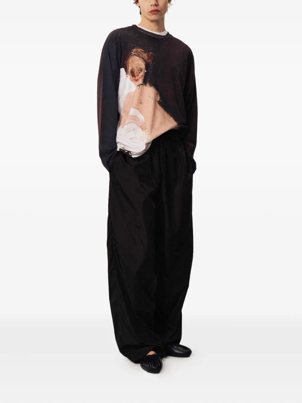 Simone Rocha embellished trousers - Zwart