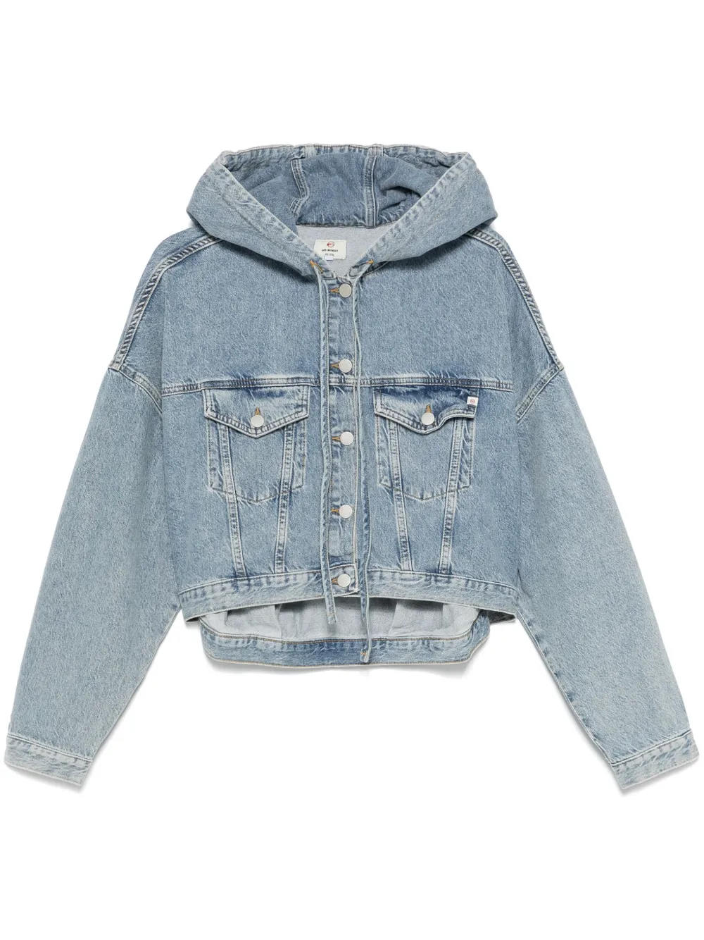 hooded denim jacket