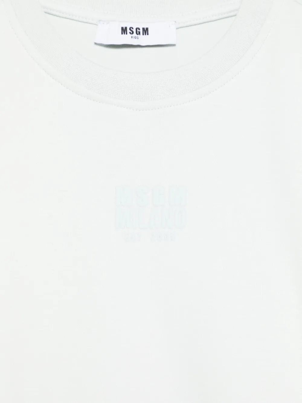 MSGM Kids T-shirt met logoprint Groen