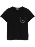 LIU JO mirror-detailed T-shirt - Black