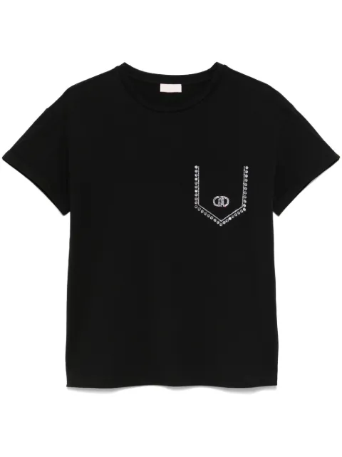 LIU JO playera con detalle de espejo