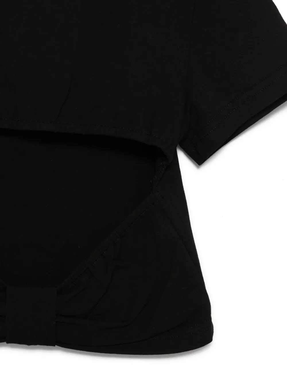 TWINSET Kids T-shirt met Oval T-plakkaat Zwart