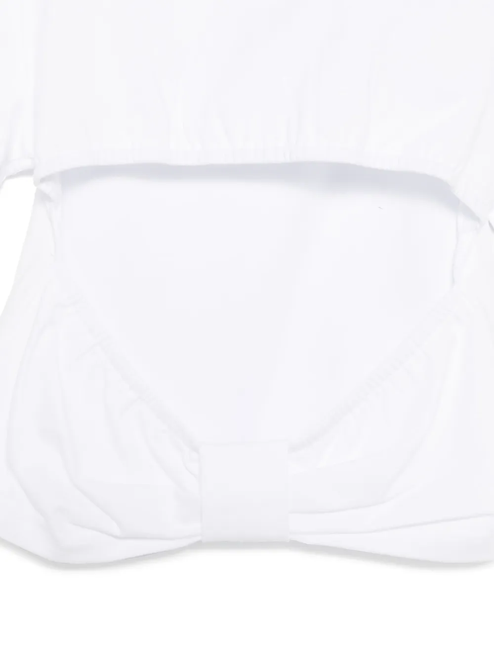 TWINSET Kids Oval T-shirt met T-plakkaat Wit