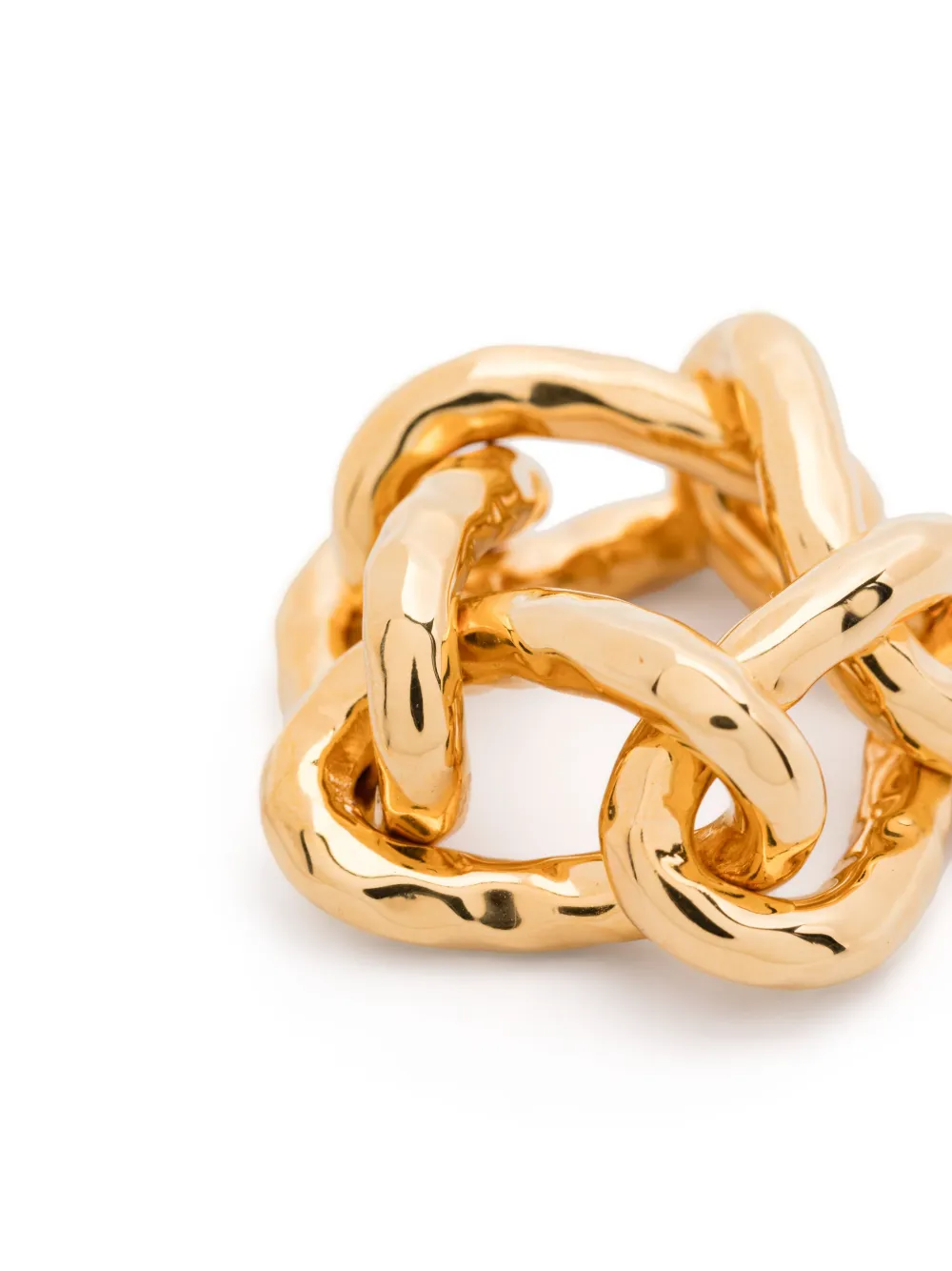 Jil Sander Chain-link Ring In Gold