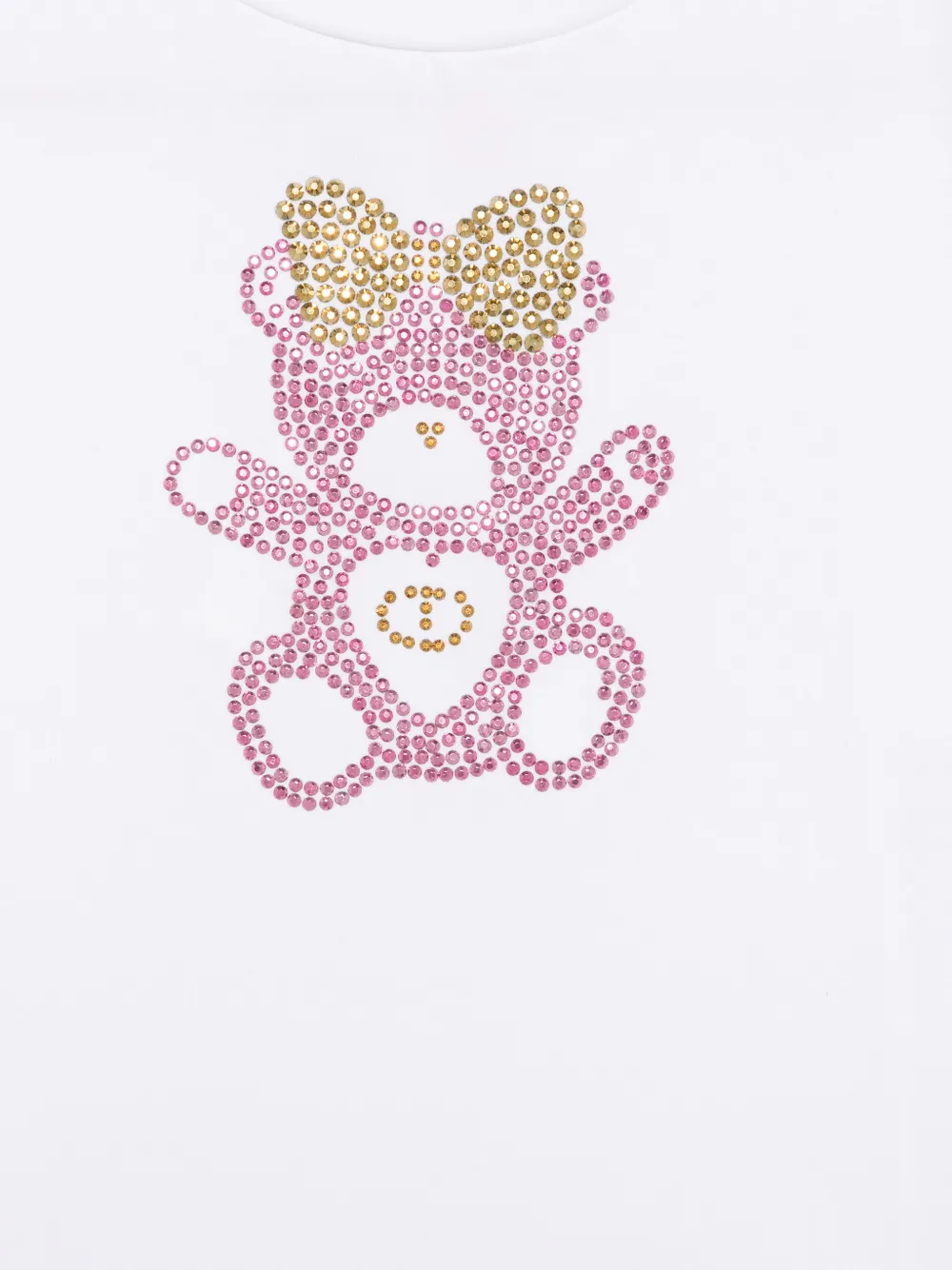 TWINSET Kids T-shirt verfraaid met kristallen Wit