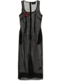 Simone Rocha square-neck dress - Black