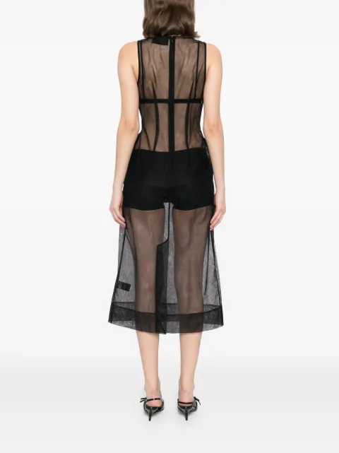Simone Rocha square-neck dress 7406B0069 - 3