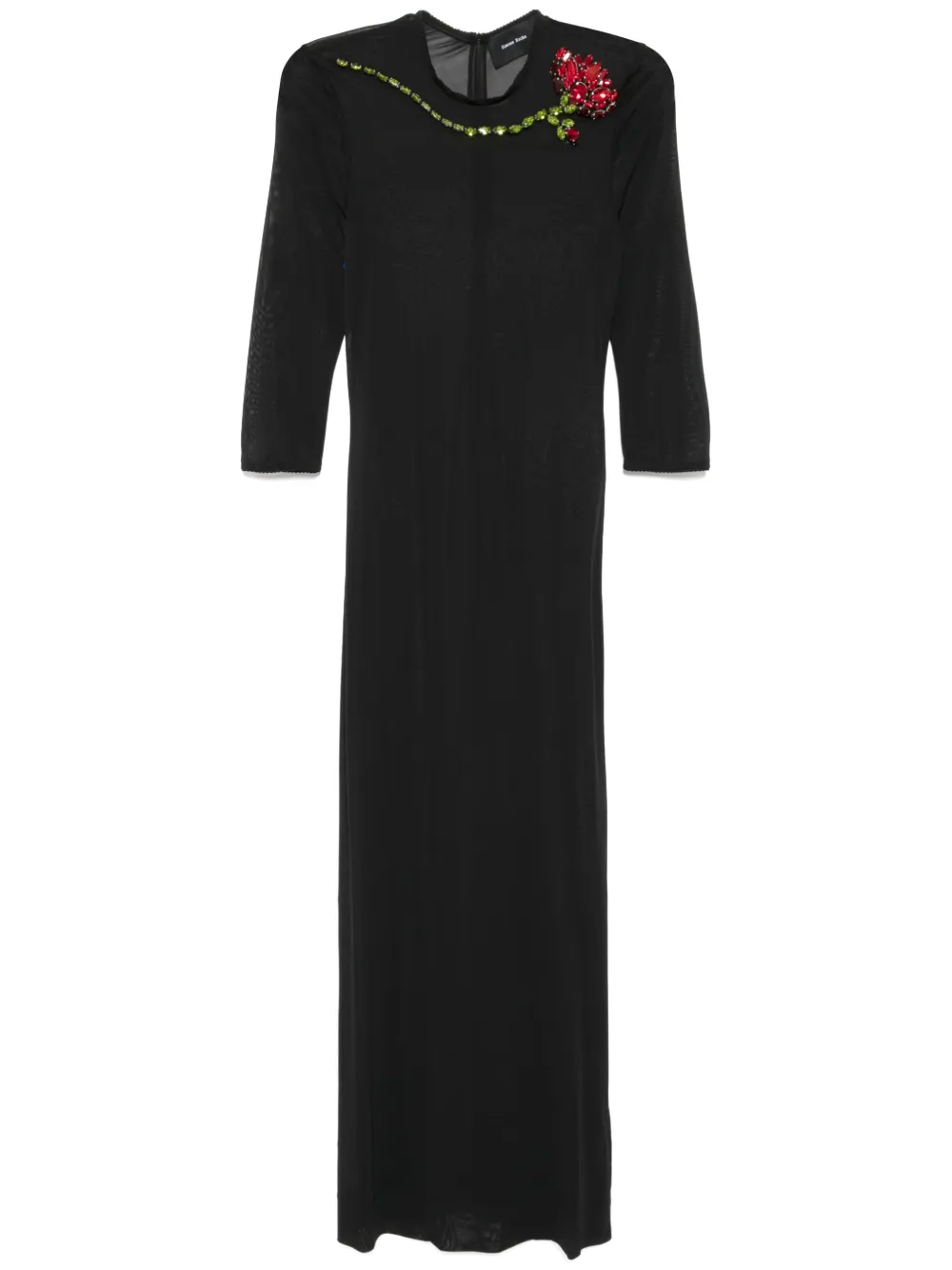 Simone Rocha ballet mesh column dress | Black | Image 1