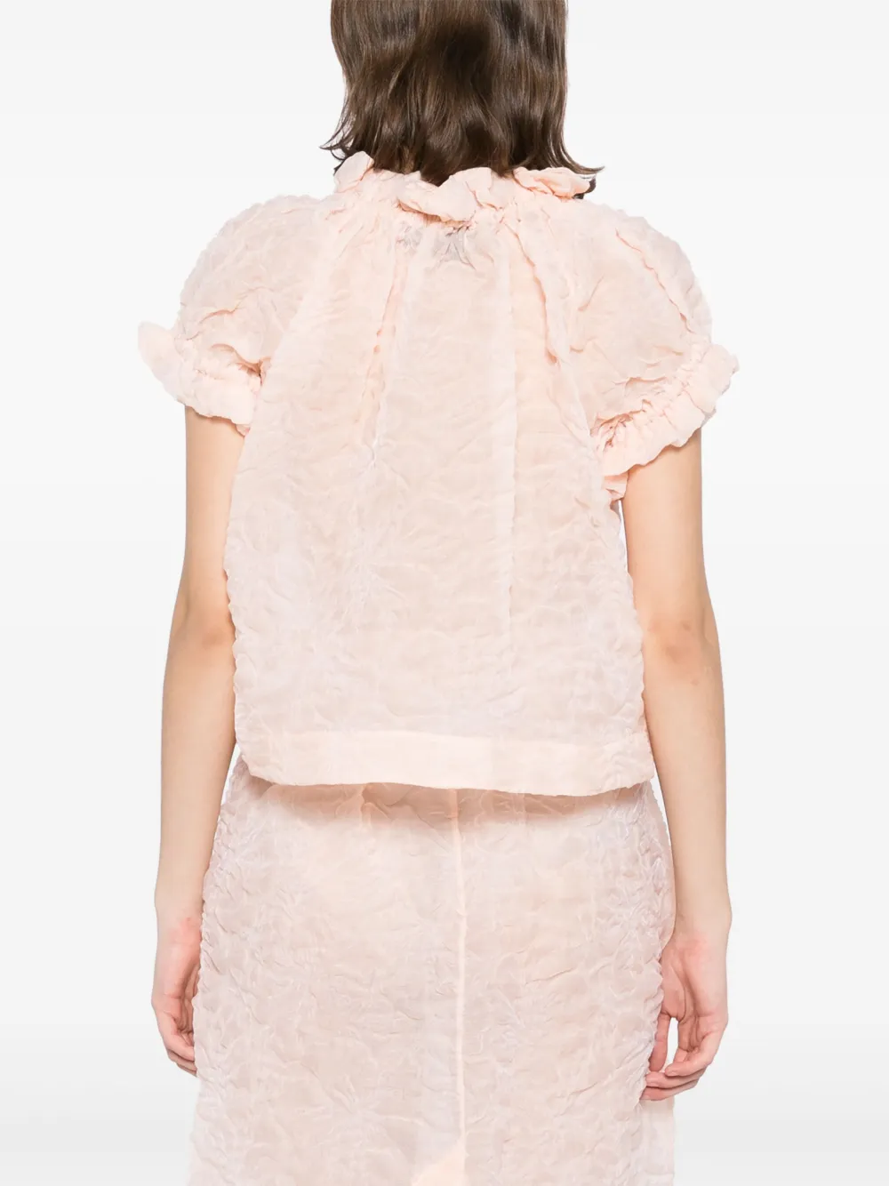 Simone Rocha Top met ruches Oranje