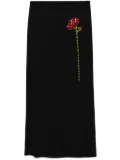 Simone Rocha sheer column skirt - Black