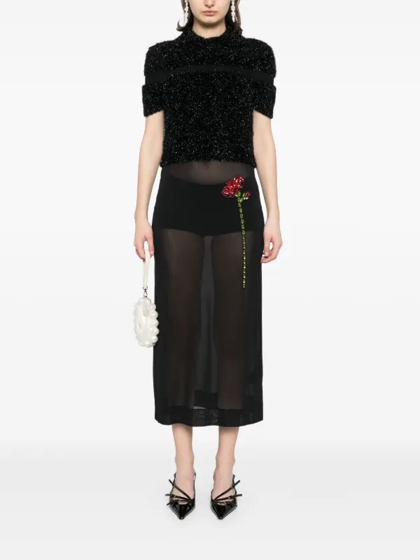 Simone Rocha シアースカート | ブラック | FARFETCH JP