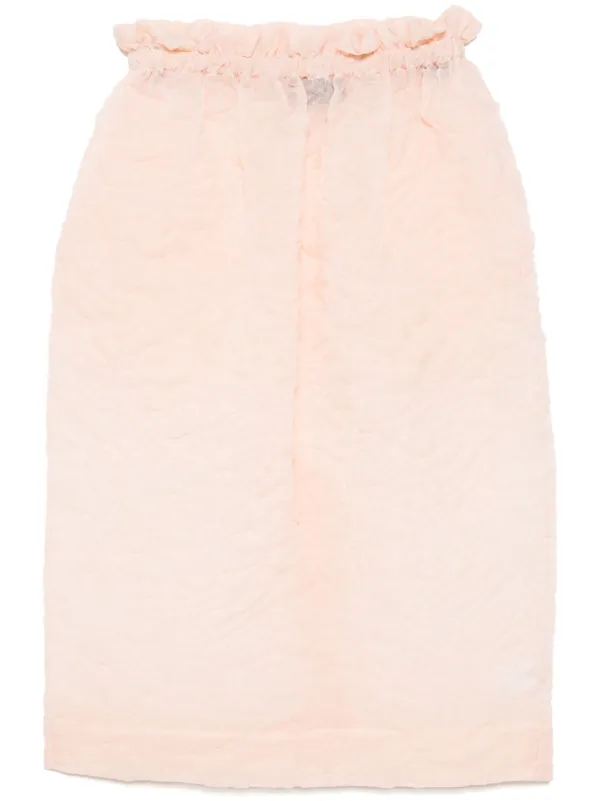 Simone Rocha Ruffle-waisted Skirt in Orange