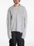 HELIOT EMIL distressed-effect sweater - Grey
