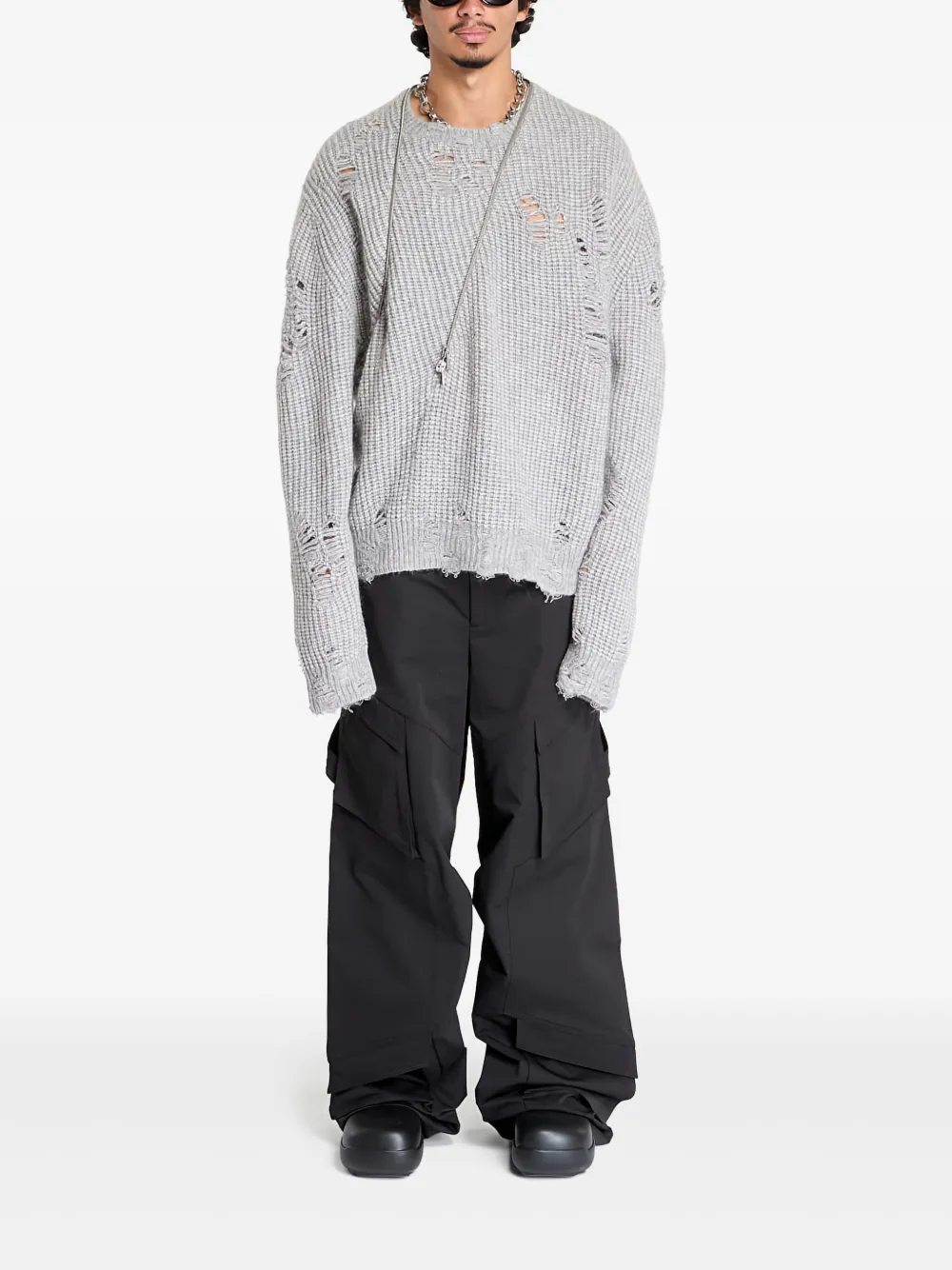 HELIOT EMIL distressed-effect sweater | Knitted Sweaters | Image 2