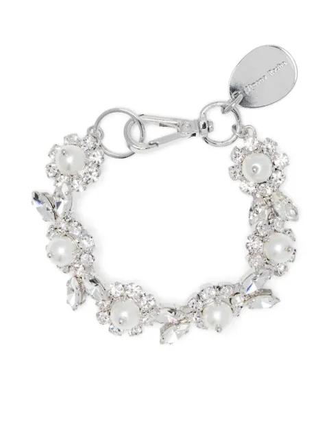 Simone Rocha pulsera con motivo de margaritas con perlas y cristales 