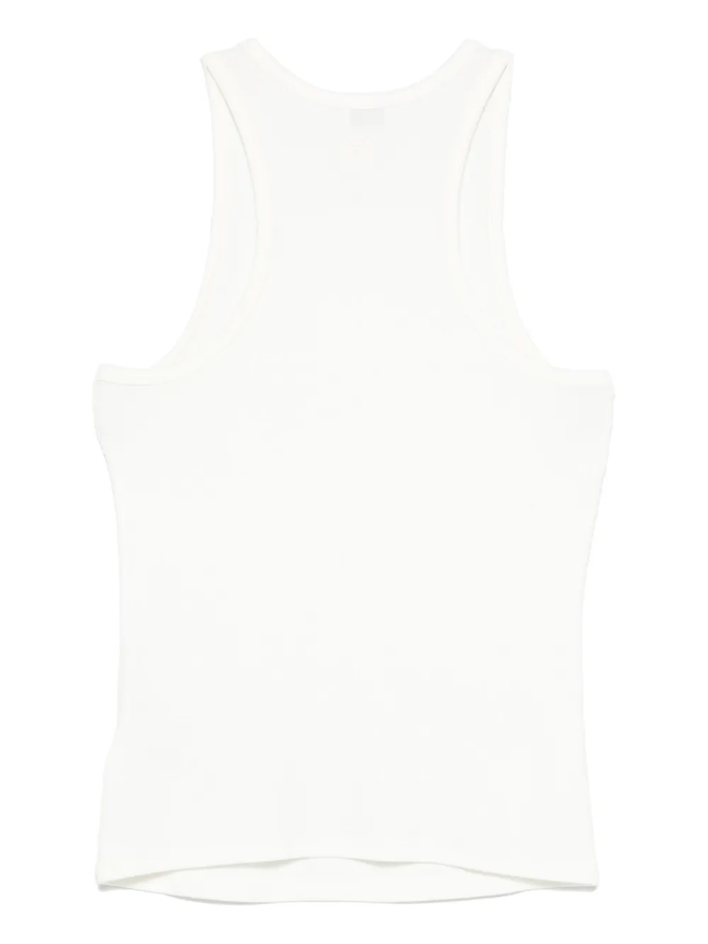 AG Jeans Geribbelde tanktop - Wit