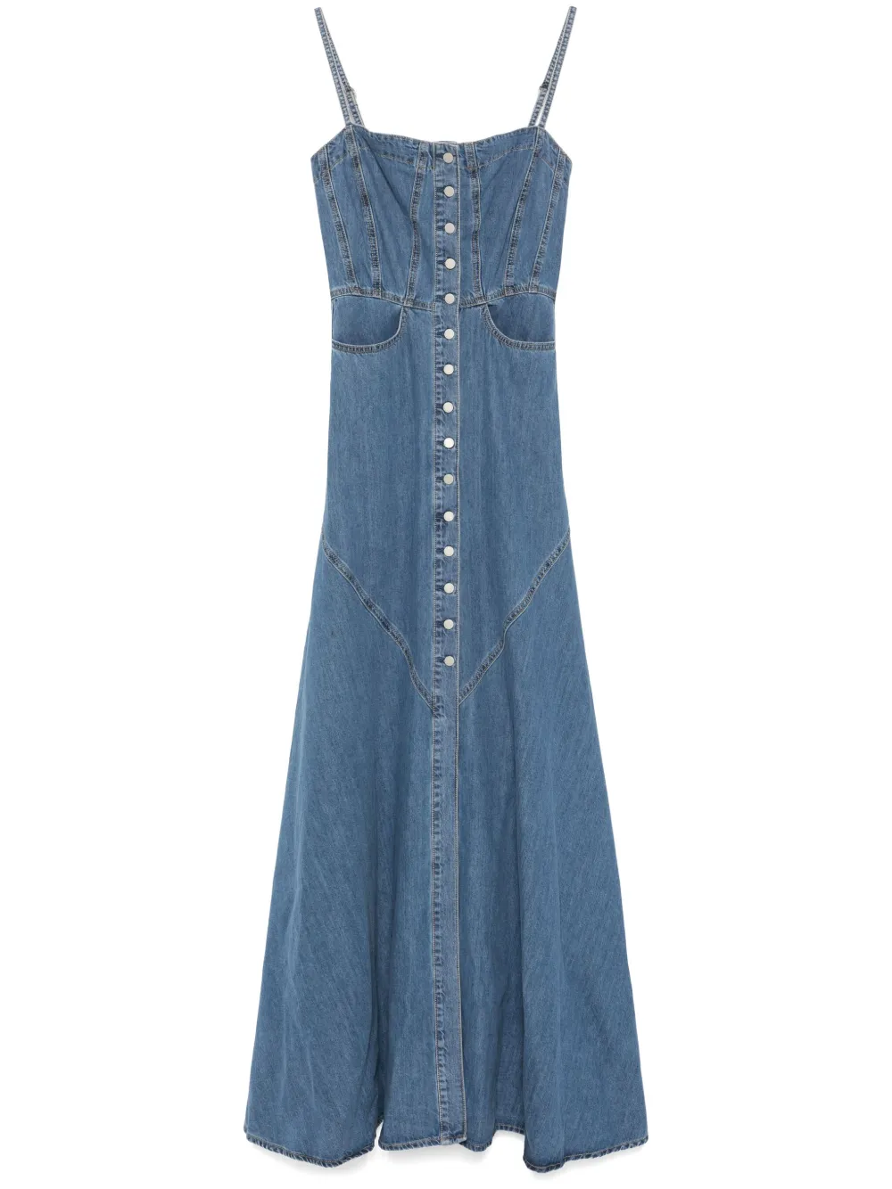 denim maxi dress