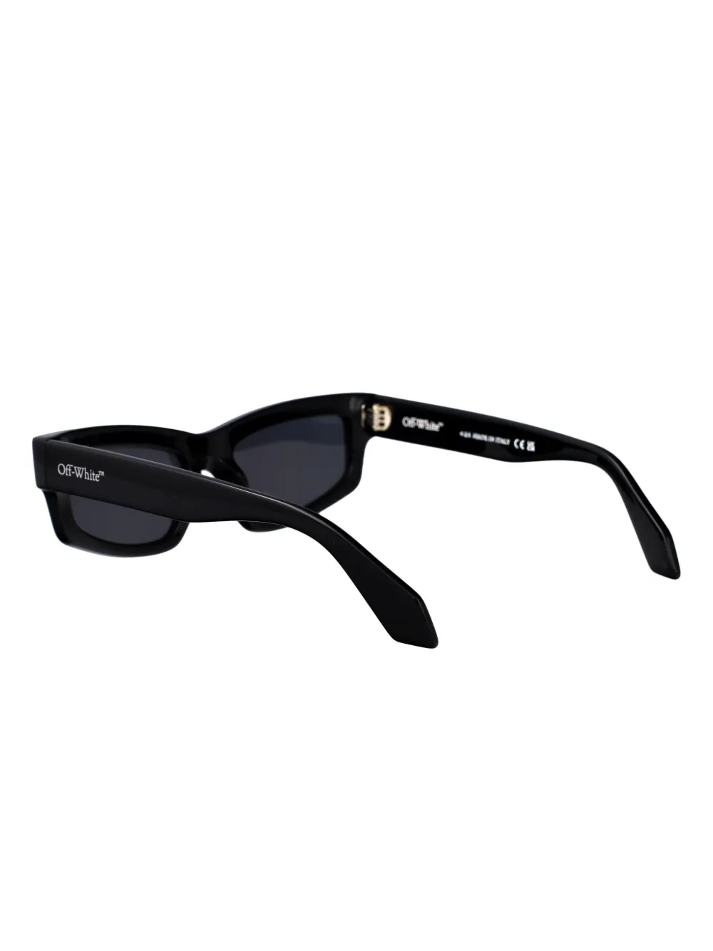 Off-White Eyewear Zonnebril met rechthoekig montuur Zwart