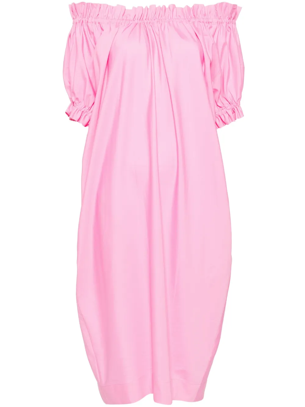 Simone Rocha elasticated gathered ruffle tulip dress | Pink | Image 1