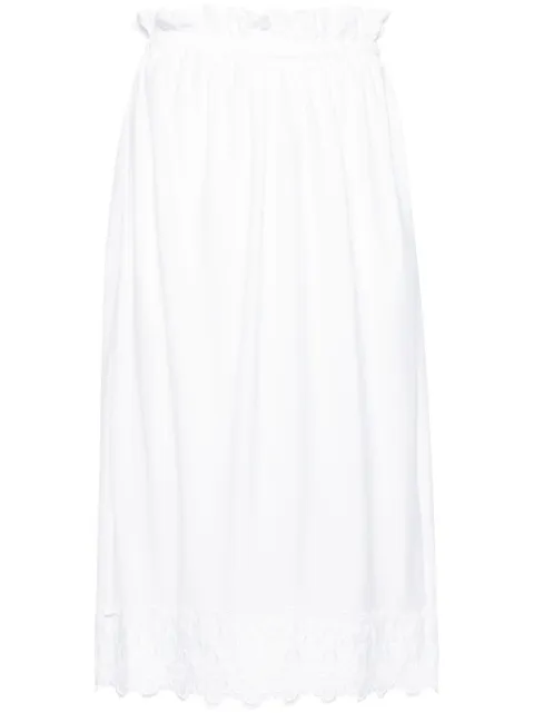 Simone Rocha elasticated gathered ruffle skirt