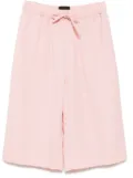 Simone Rocha wide-leg elasticated long shorts - Pink