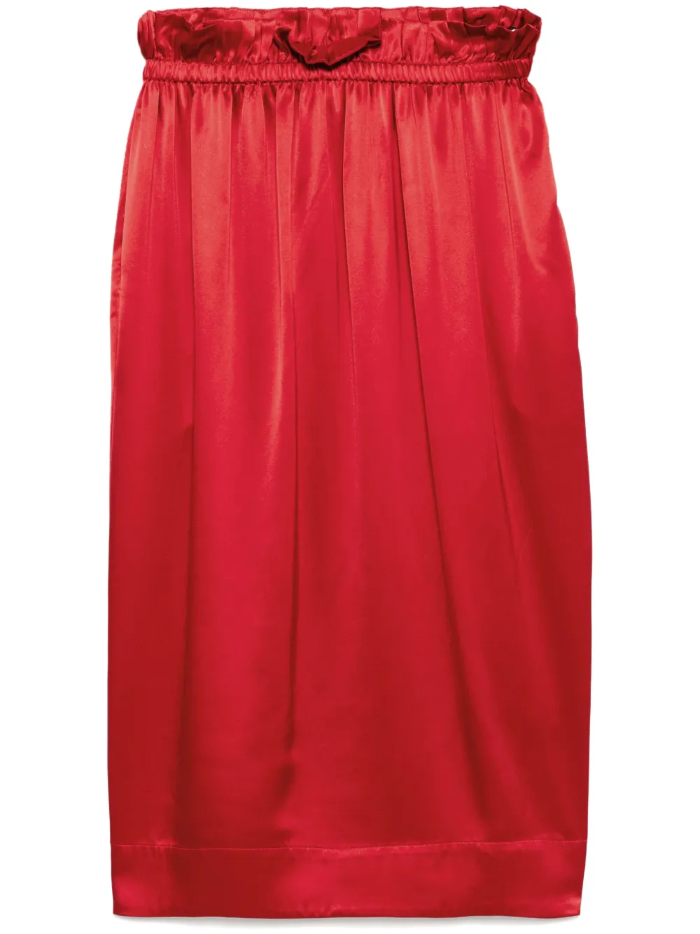 Simone Rocha Tulprok met ruche taille Rood
