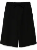 Simone Rocha wide-leg elasticated long shorts - Black