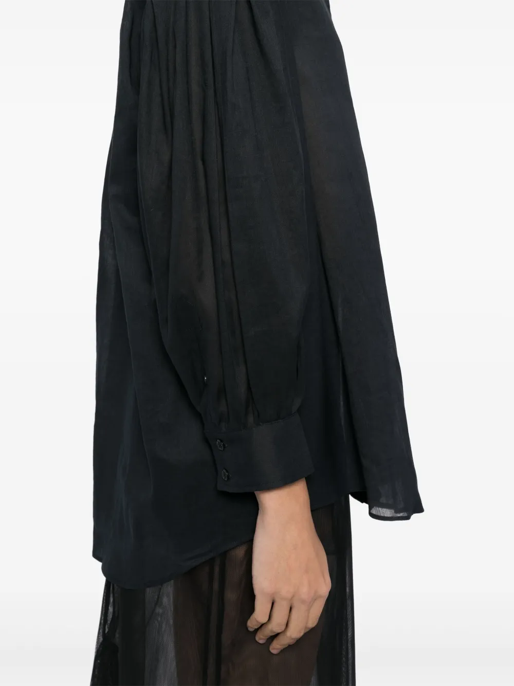 Simone Rocha Blouse met pofmouwen en matrozenkraag Blauw