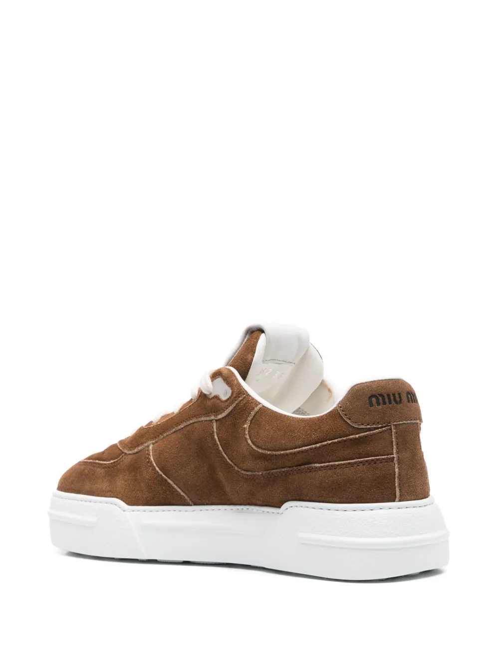 Miu Suède sneakers Bruin