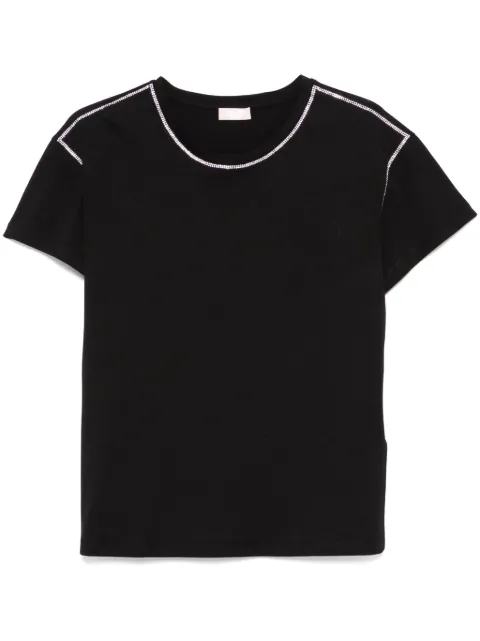 LIU JO playera con detalles de strass