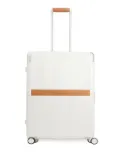 Lancel Empreinte leather-trimmed suitcase - White