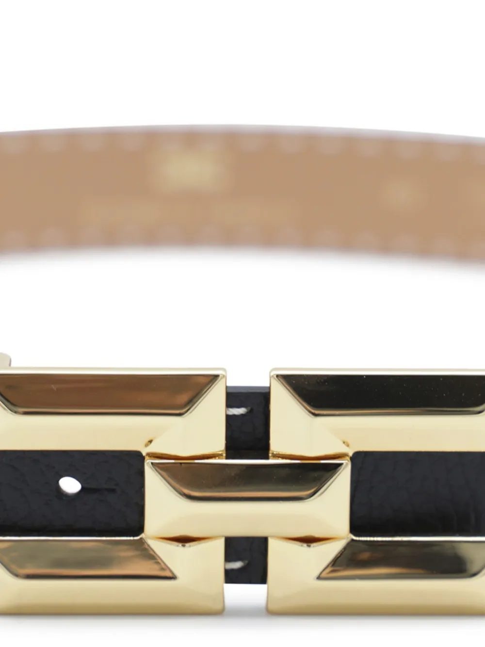 Elisabetta Franchi logo-buckle belt - Zwart