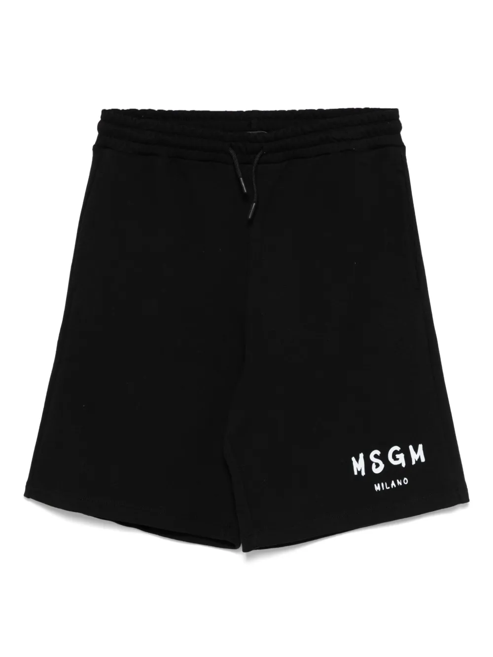 MSGM Kids Shorts met logoprint Zwart