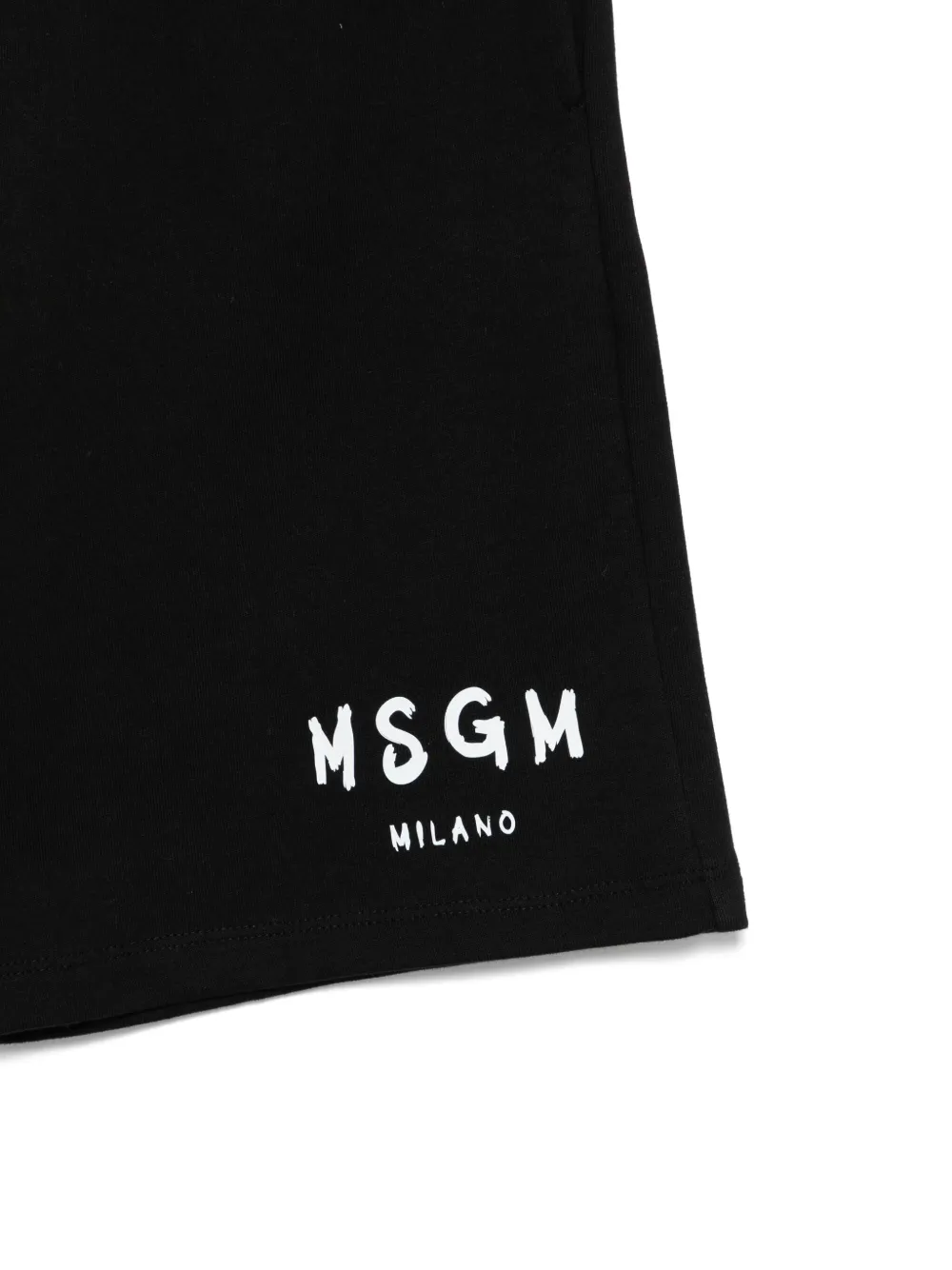 MSGM Kids Shorts met logoprint Zwart