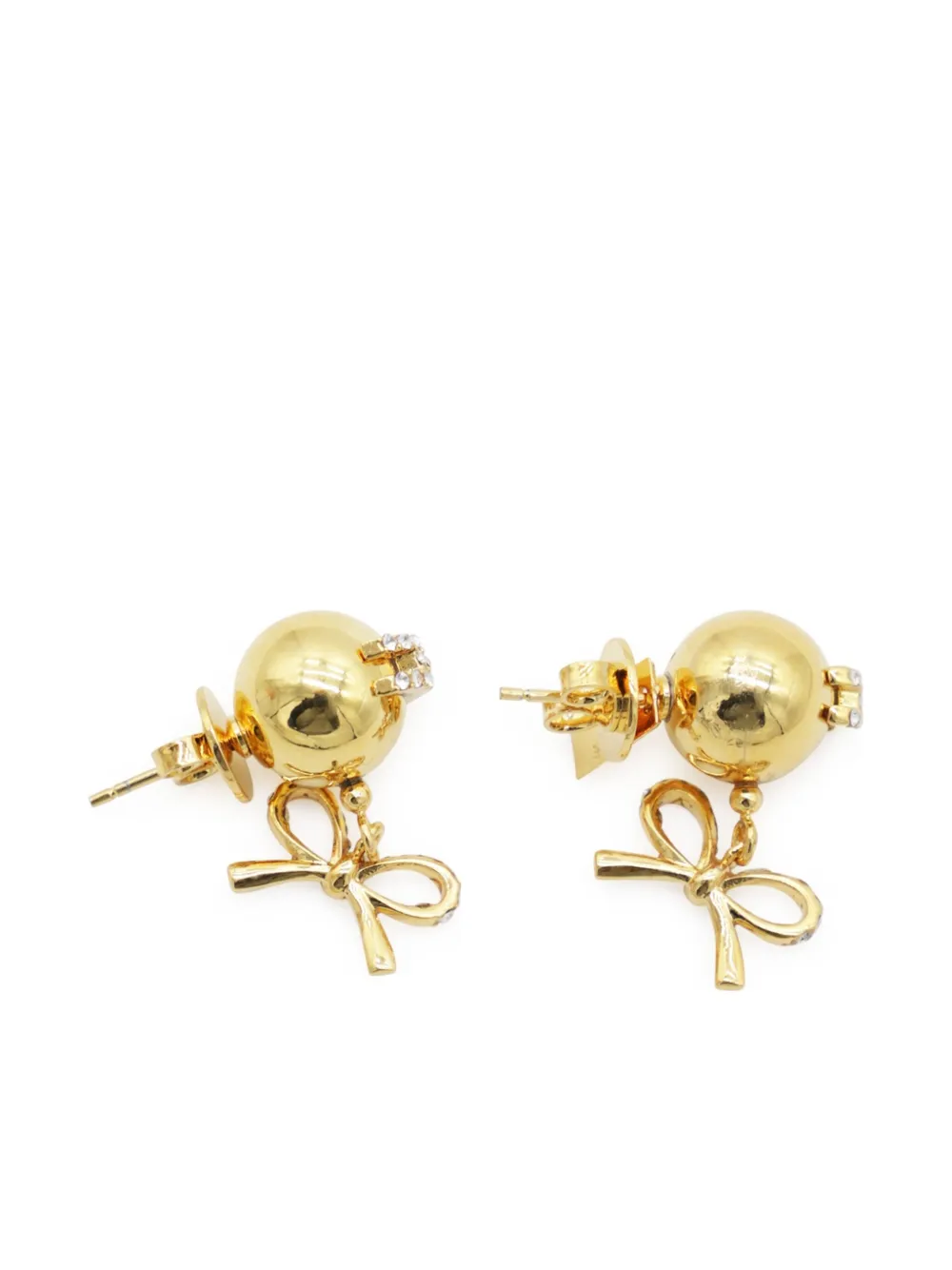 Elisabetta Franchi drop earrings - Goud