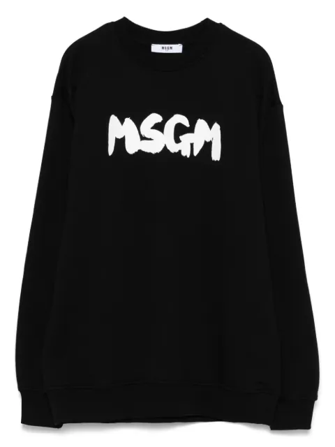 MSGM Kids سويت شيرت بطبعة شعار الماركة