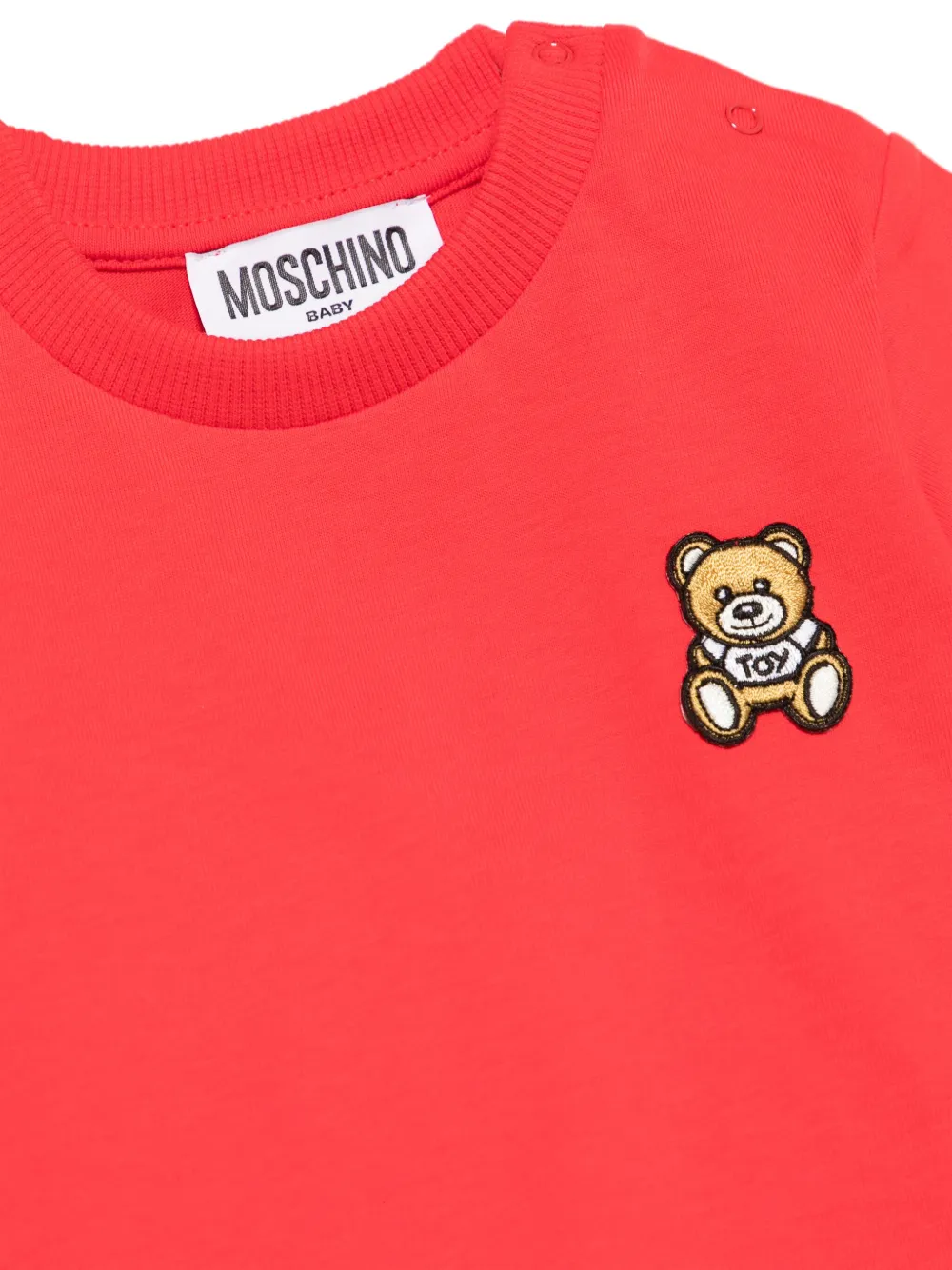 Moschino Kids T-shirt met teddybeerprint Rood