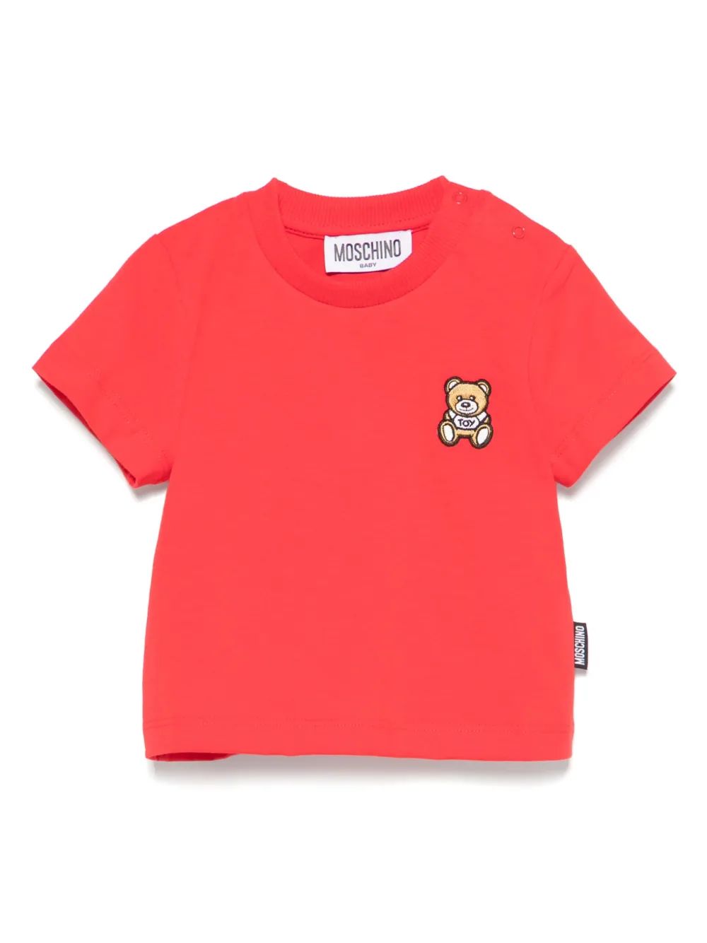 Moschino Kids T-shirt met teddybeerprint Rood