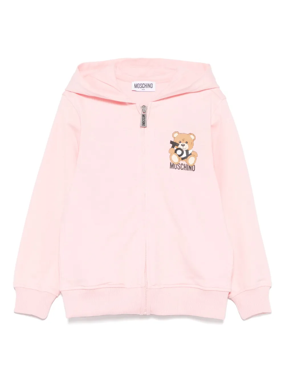 Moschino Kids Hoodie met teddybeerprint Roze