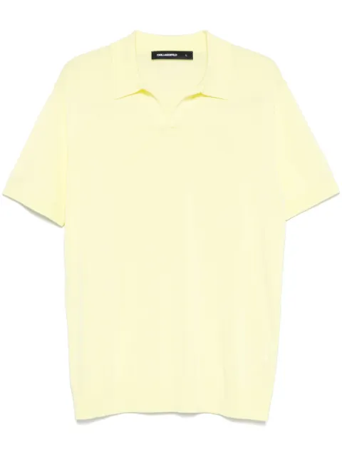Karl Lagerfeld logo-embroidered polo shirt