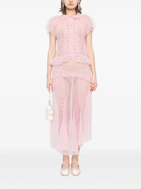 Simone Rocha ruffle-details Skirt | Pink | FARFETCH