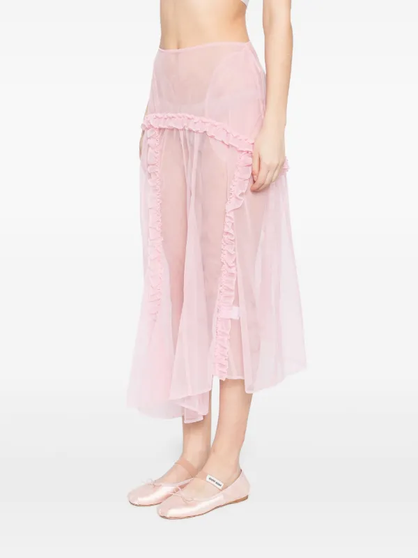 Simone Rocha ruffle-details Skirt | Pink | FARFETCH