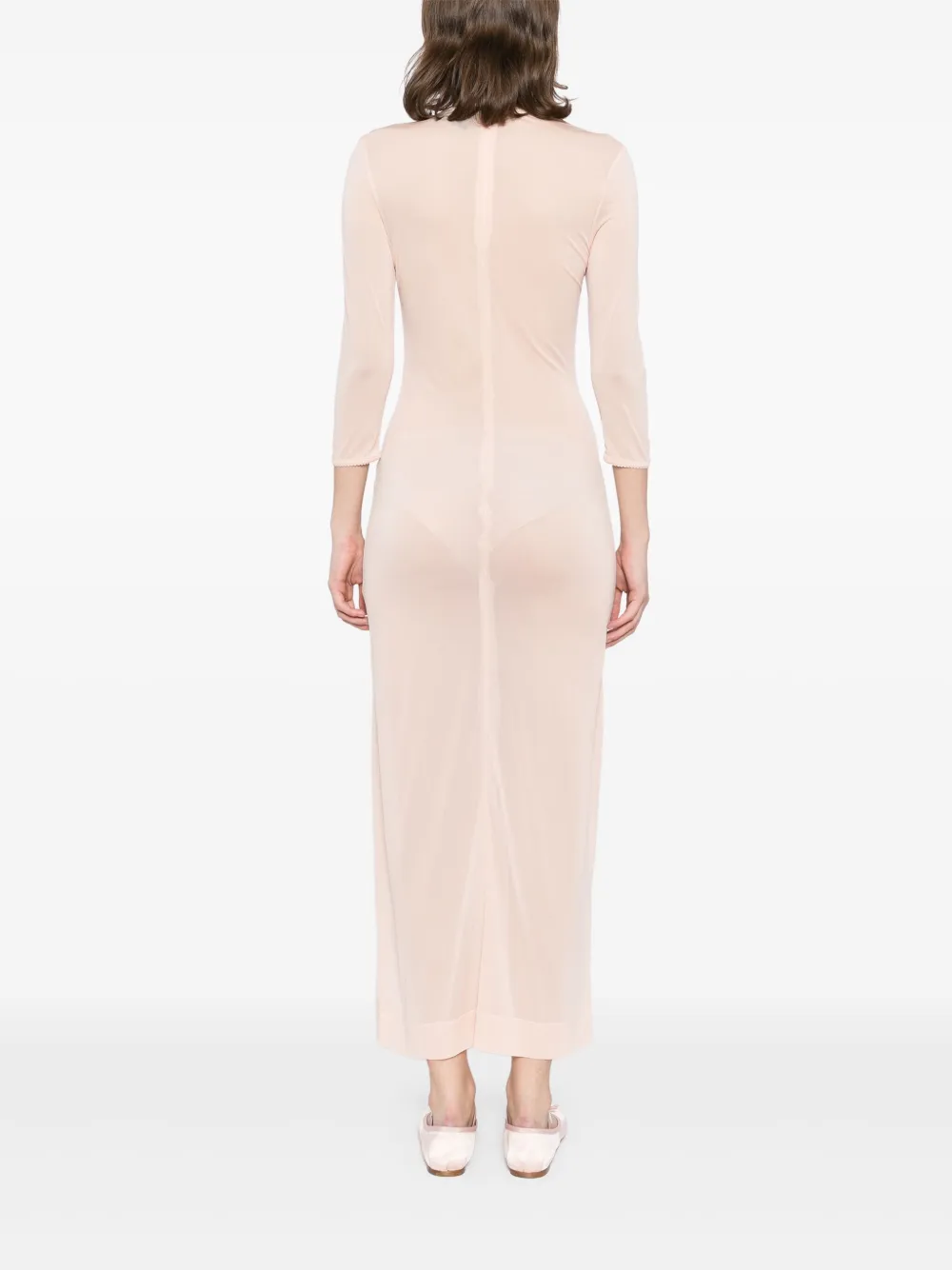 Simone Rocha Jurk met mesh Oranje