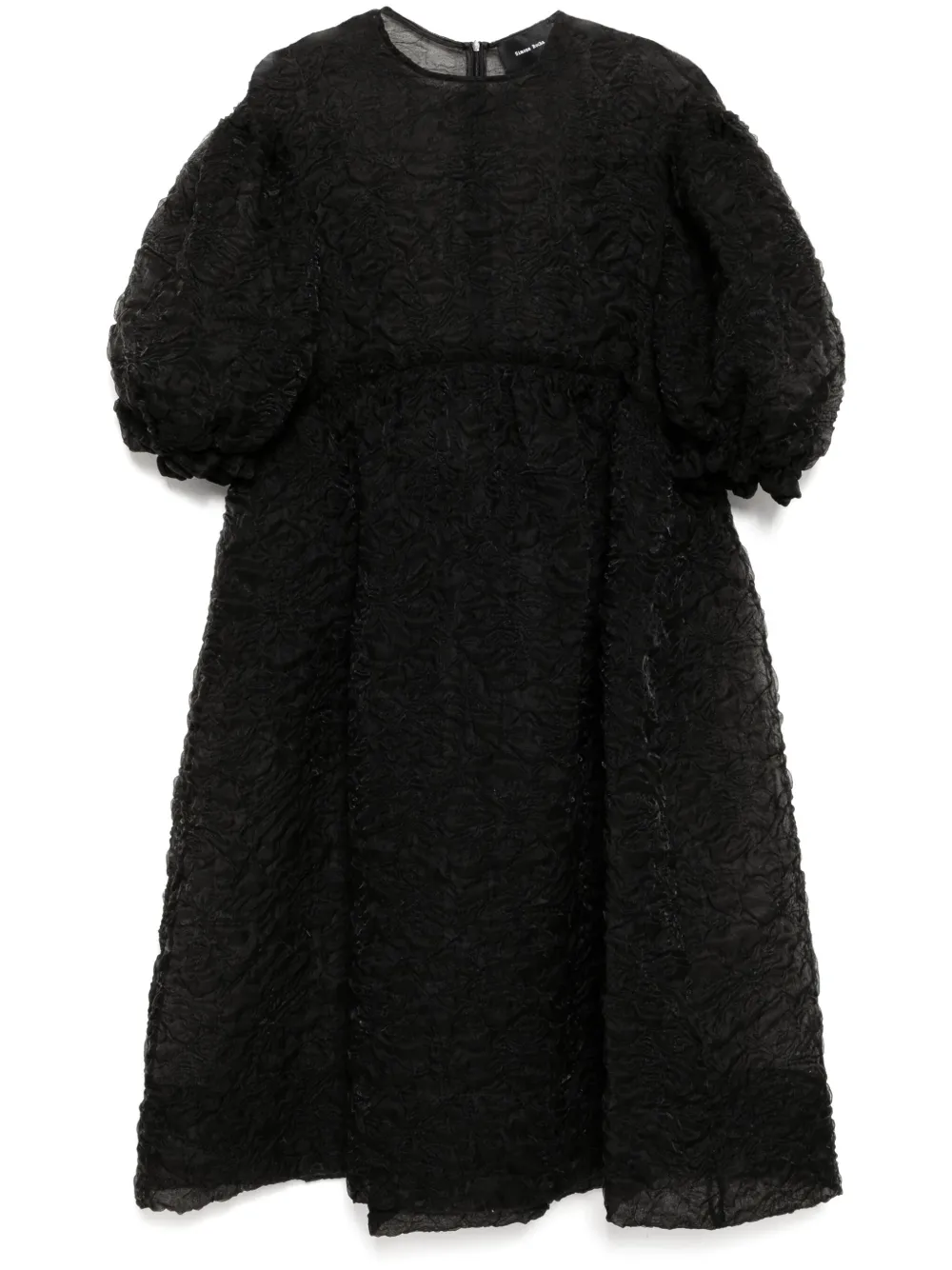 Simone Rocha ruffle detail smock dress | Black | Image 1